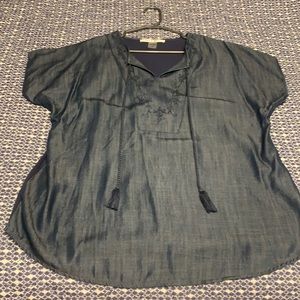 NYGARD top.  Denim blue.  Size XL.